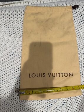Louis Vuitton Tan Logo Drawstring Dust Pouch